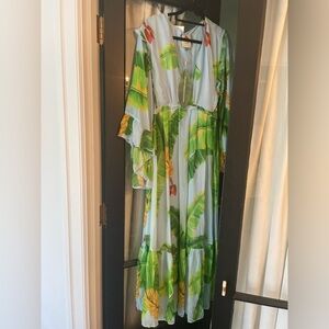 Anthropologie farm Rio maxi dress with bell selves new size nwt
